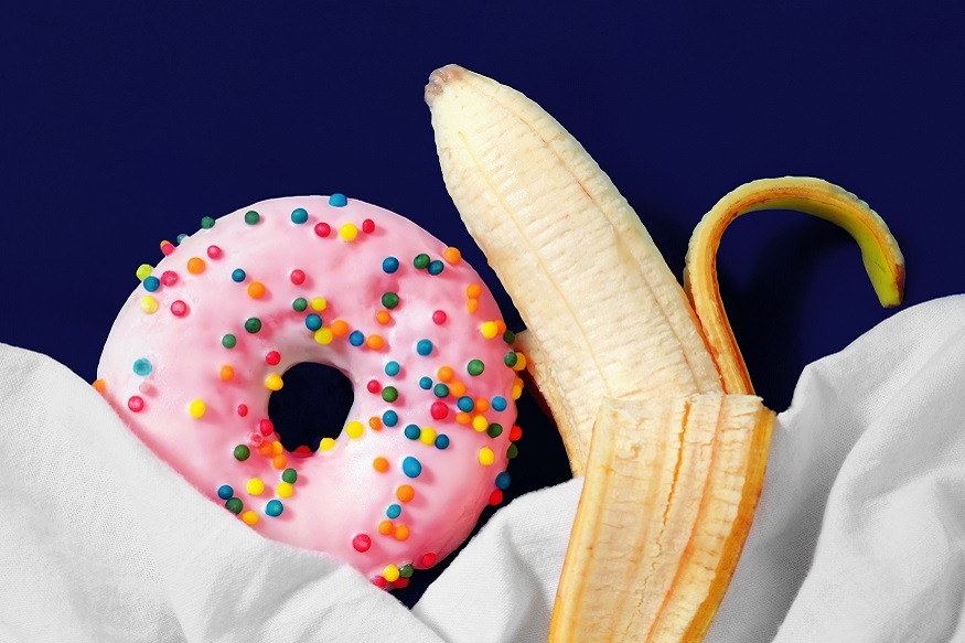 seks zonder penetratie donut banaan